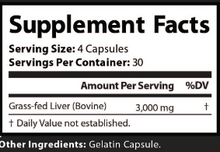 Load image into Gallery viewer, Max Protection - Grass Fed Desiccated Beef Liver Capsules