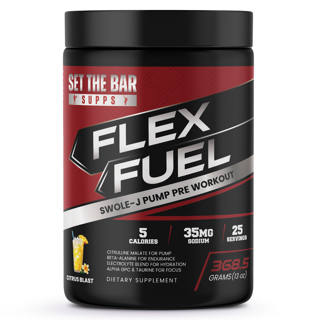 FLEX FUEL - Swole-J Pump Pre Workout - Citrus Blast 25 Servings