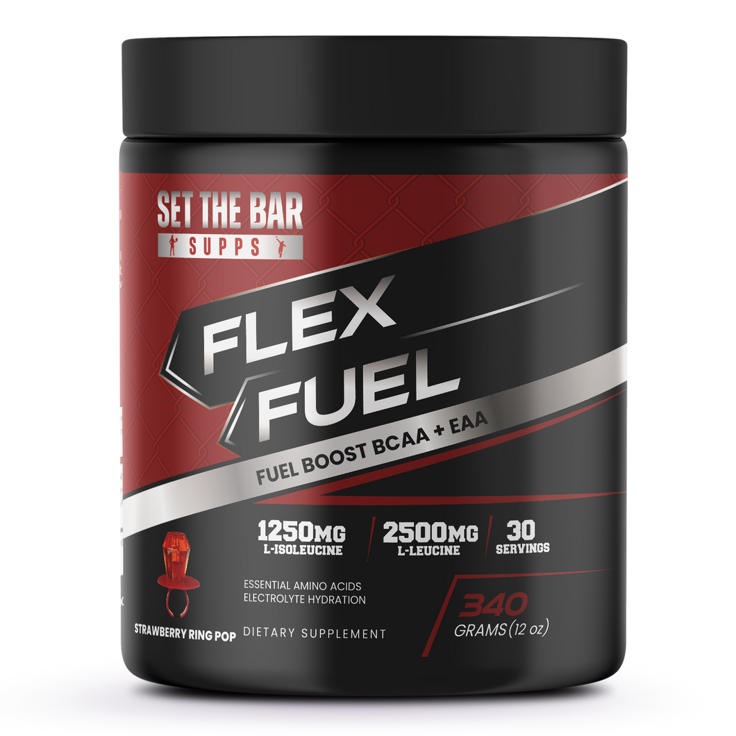 FLEX FUEL - Fuel Boost BCAA + EAA Strawberry Ring Pop 30 Servings
