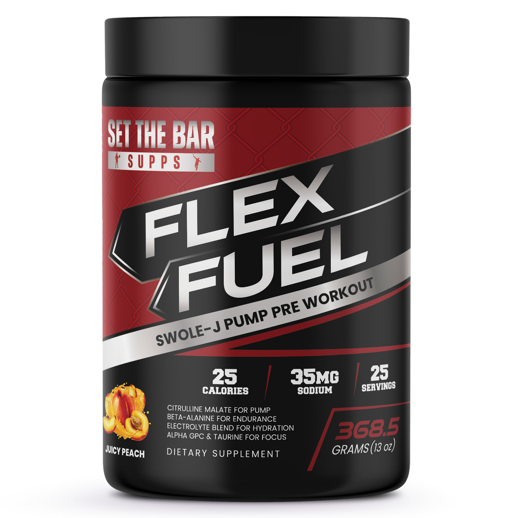 FLEX FUEL - Swole-J Pump Pre Workout - Juicy Peach 25 Servings